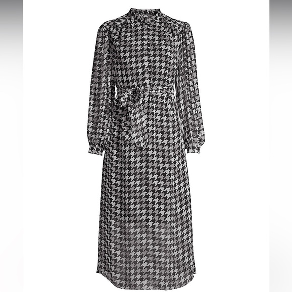 Equipment Francois Houndstooth Midi Dress - Picture 2 of 6
